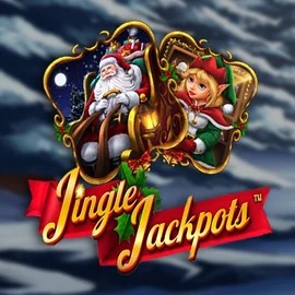 Jingle Jackpots logo by Dragon Gaming at Rabbit Reel Casino