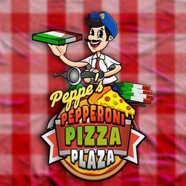 Peppe’s Pepperoni Pizza Plaza casino game by Pragmatic Play – featured logo at Rabbit Reel Casino